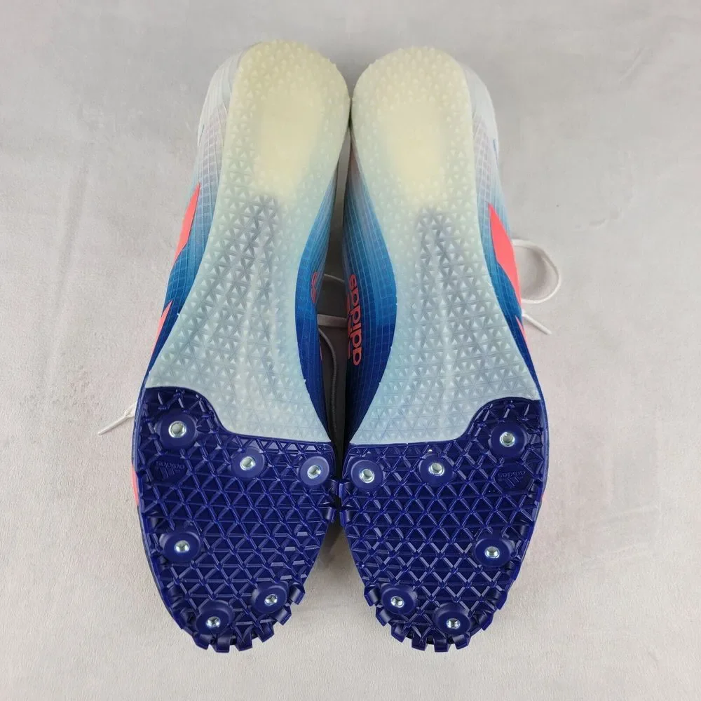 NEW Adidas Men's Sz 14 Sprintstar‎ Track and Field Shoe Legacy Blue Rush Lace Up